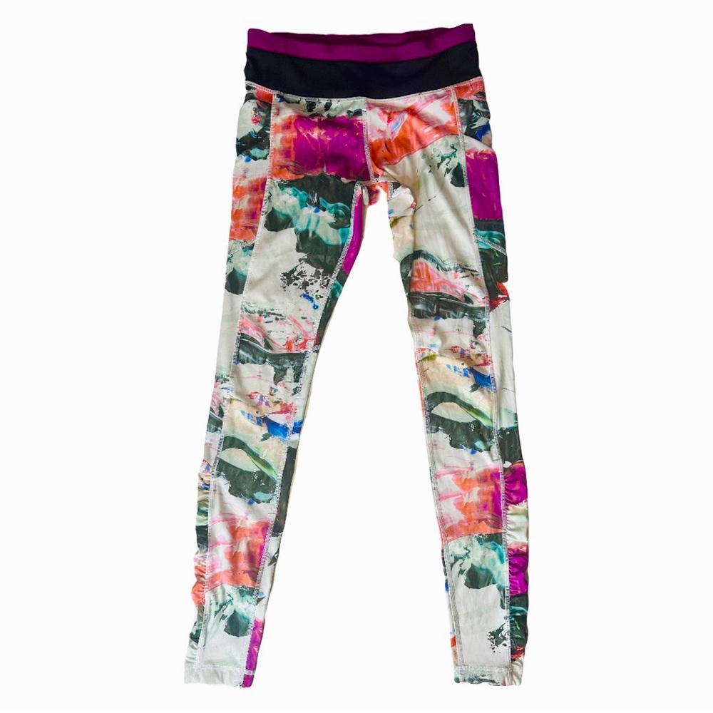 lululemon athletica Multicolor ruched Leggings size:6